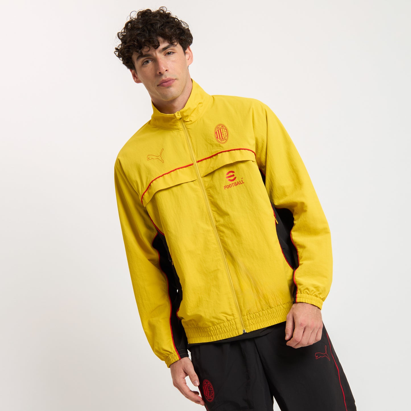 AC MILAN YELLOW JACKET FOOTBALL STATEMENT COLLECTION