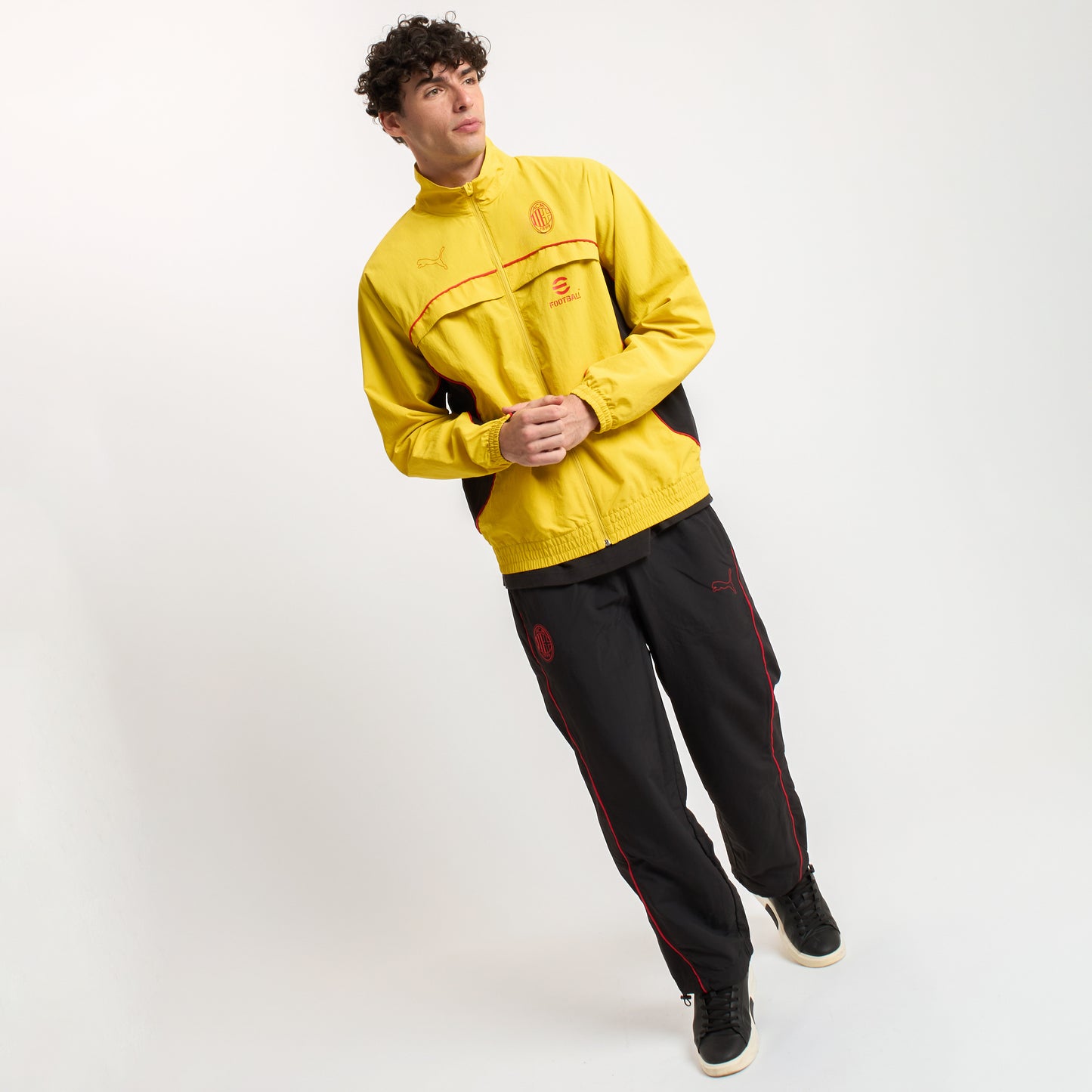 AC MILAN YELLOW JACKET FOOTBALL STATEMENT COLLECTION