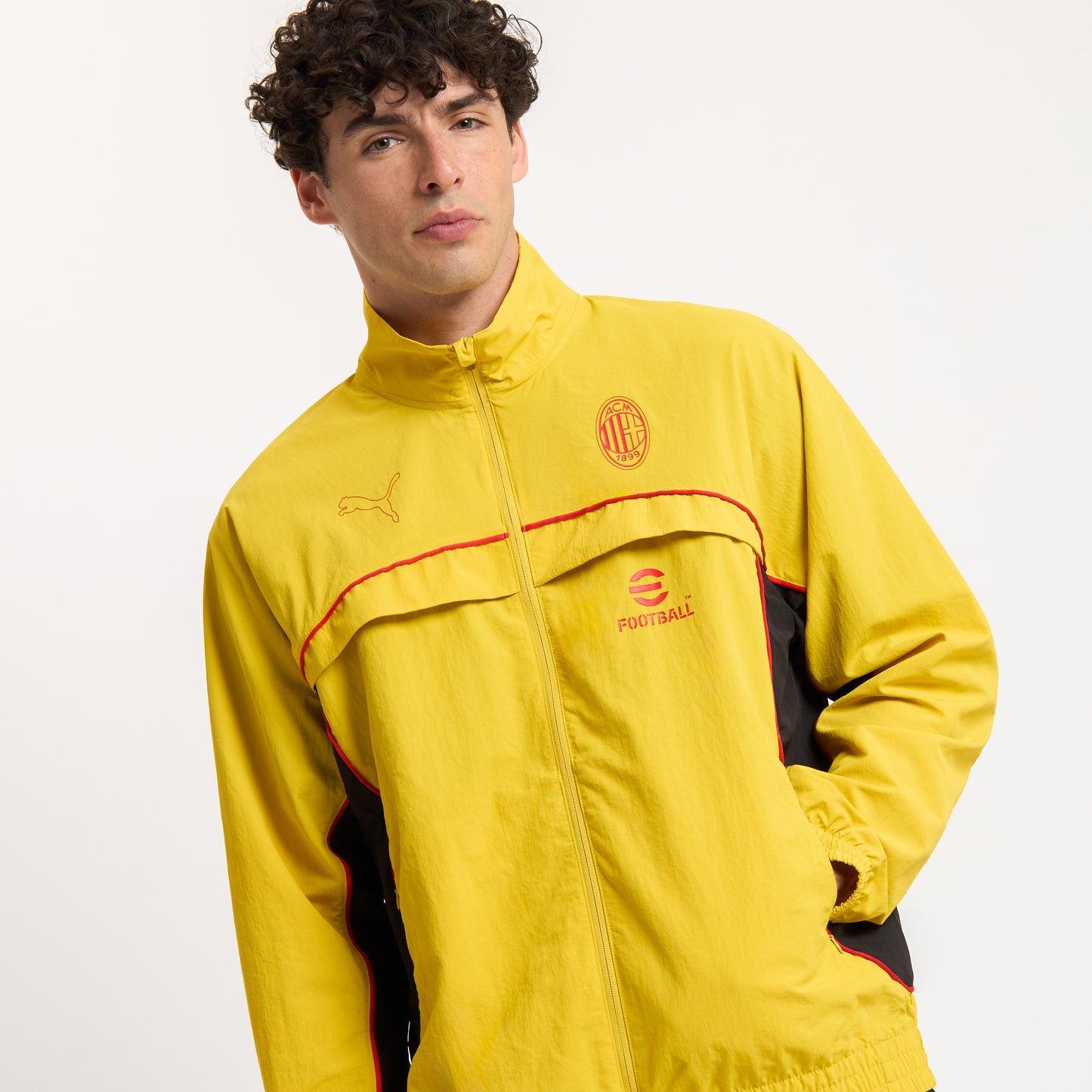 AC MILAN YELLOW JACKET FOOTBALL STATEMENT COLLECTION