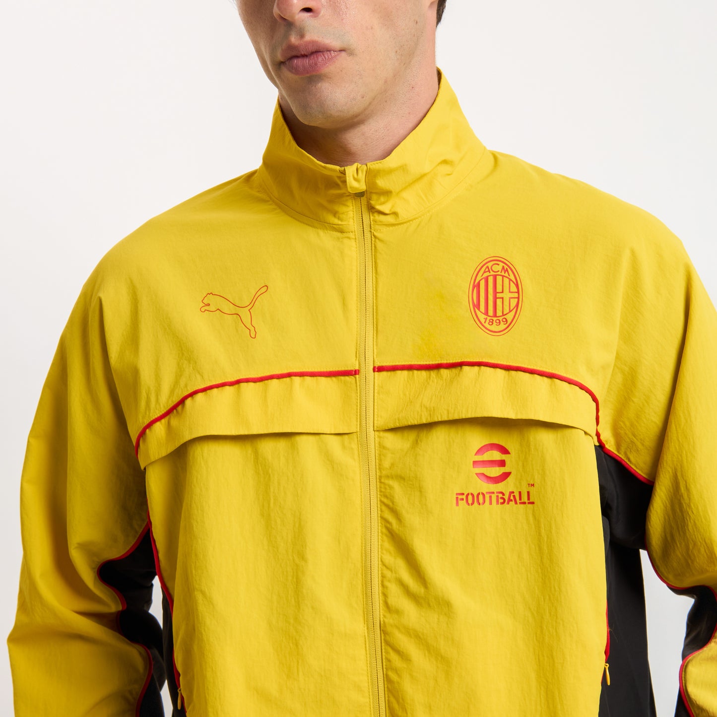 AC MILAN YELLOW JACKET FOOTBALL STATEMENT COLLECTION