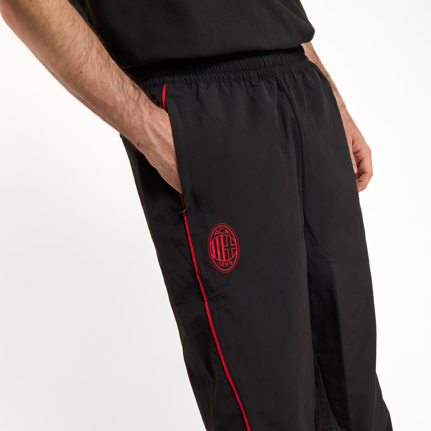 AC MILAN BLACK PANTS FOOTBALL STATEMENT COLLECTION