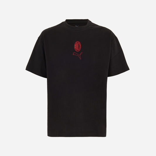 T-SHIRT NERA FOOTBALL STATEMENT MILAN