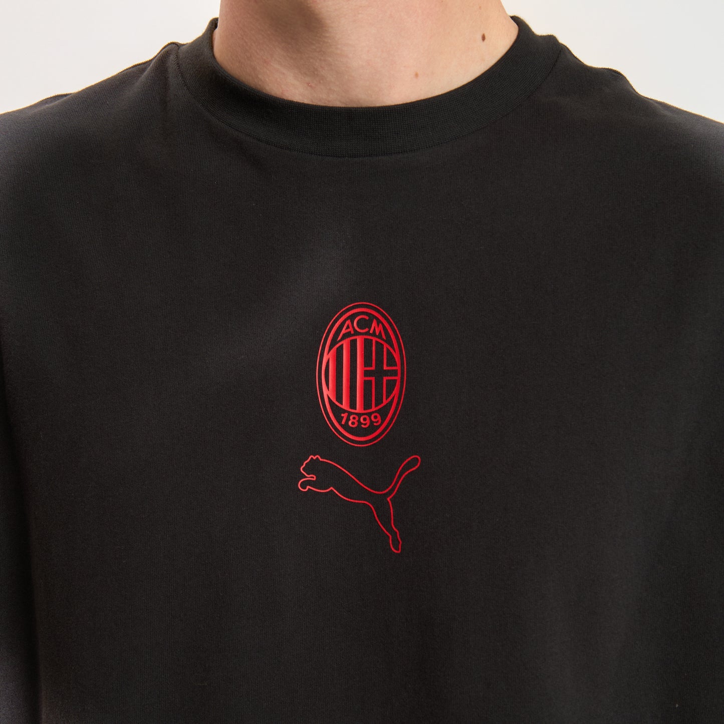 T-SHIRT NERA FOOTBALL STATEMENT MILAN