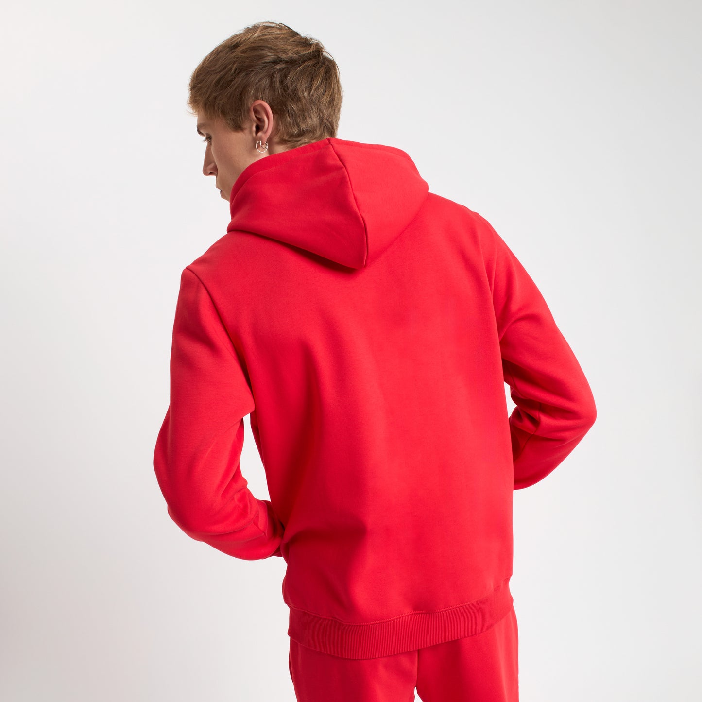 FELPA CON ZIP ROSSA MILAN ESSENTIAL