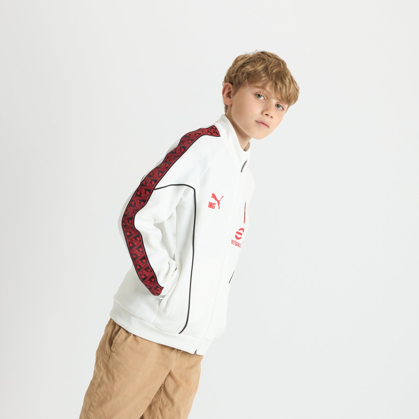 AC MILAN WHITE KIDS JACKET KING COLLECTION