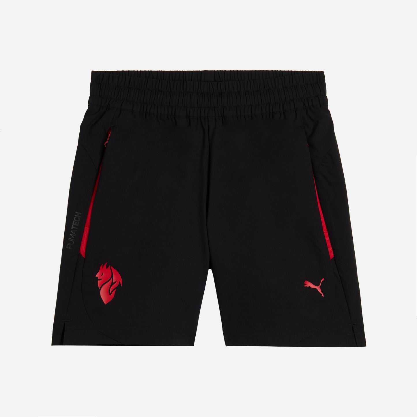 MILAN PUMATECH 2025/26 KIDS' BLACK SHORTS WITH POCKETS