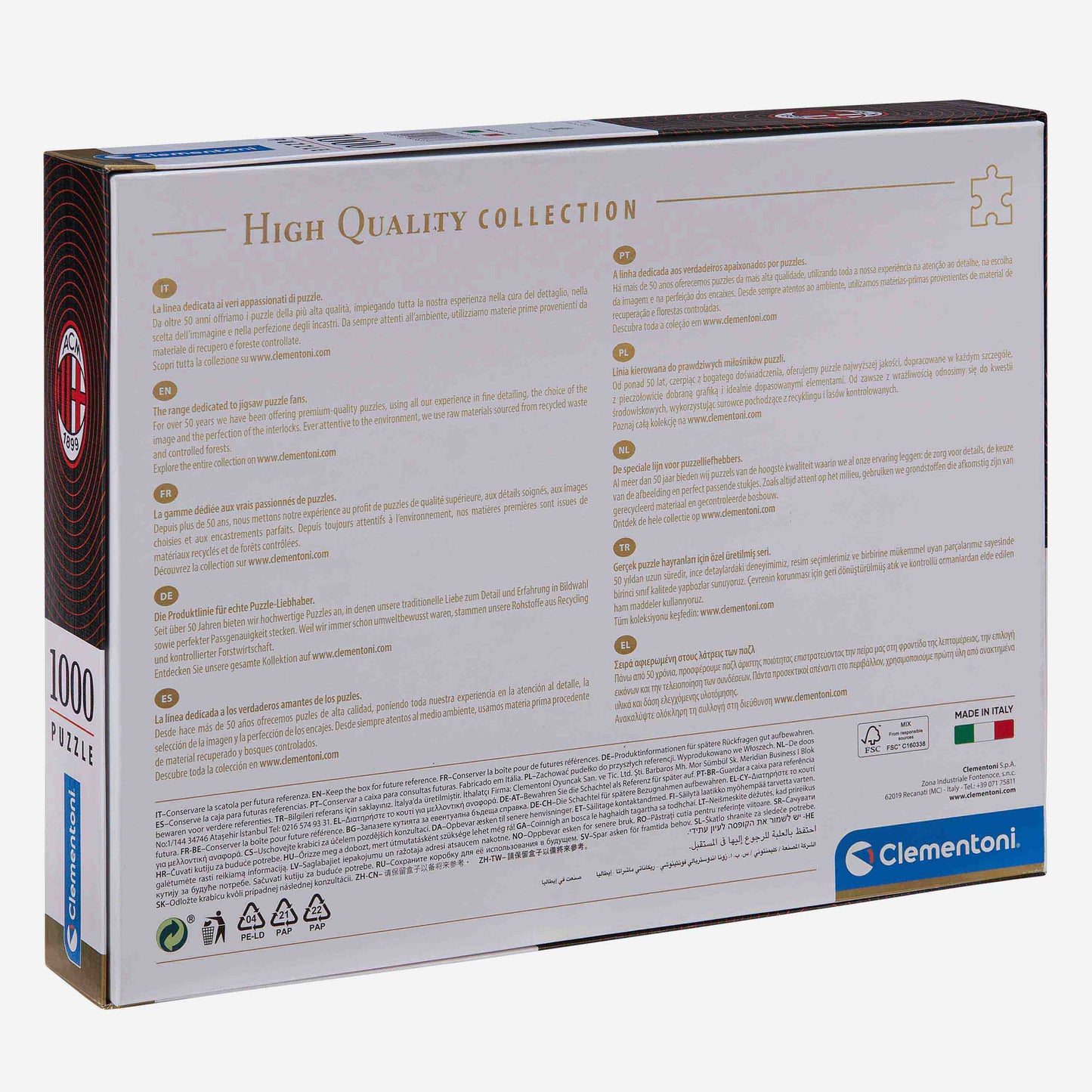 PUZZLE MILAN FINALE MANCHESTER 2003