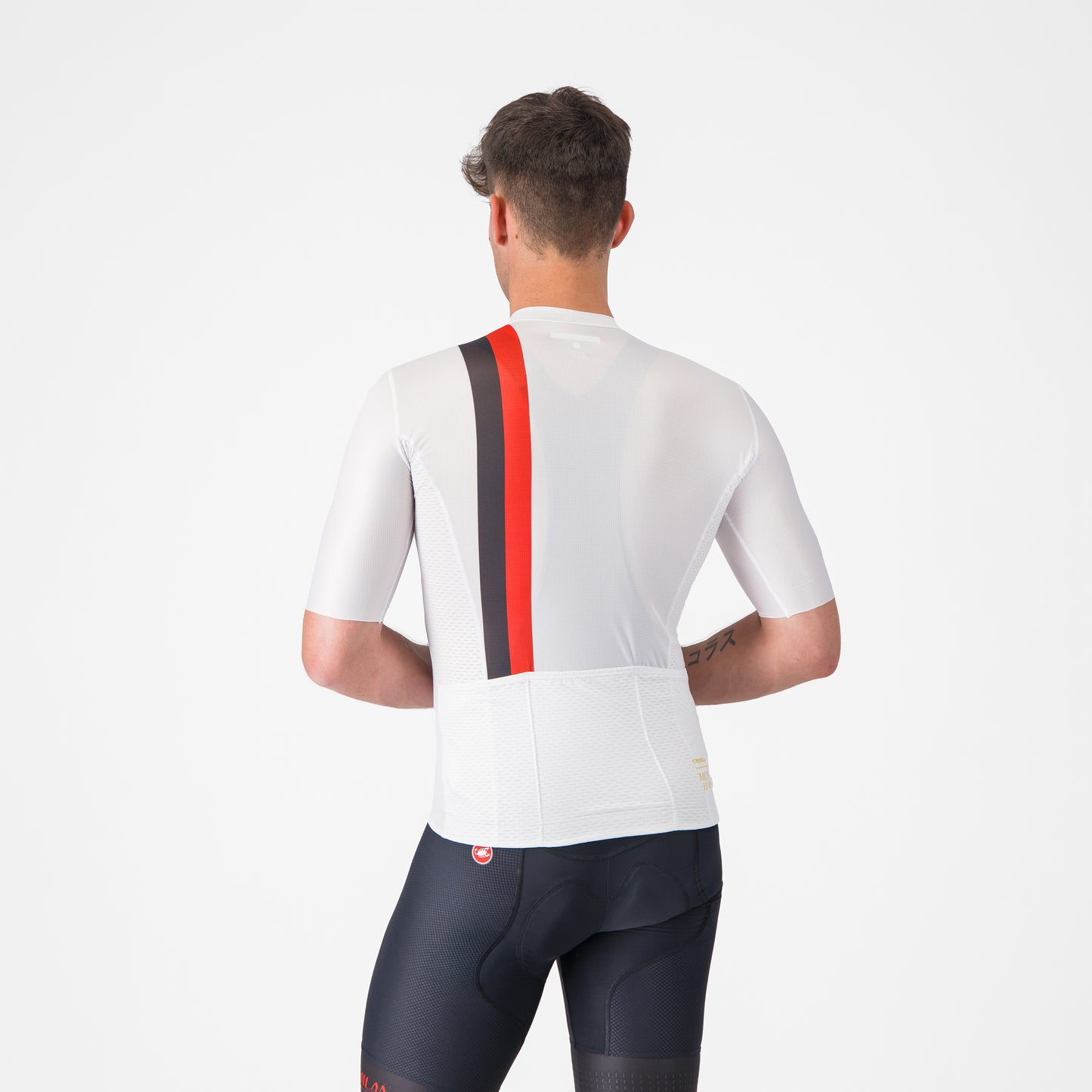 CASTELLI X AC MILAN WHITE CYCLING JERSEY