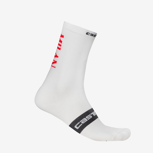 CALZE CICLISMO BIANCHE CASTELLI X AC MILAN BIANCHE