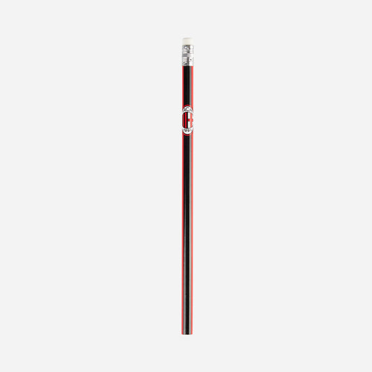 MILAN RED AND BLACK PENCIL WITH LOGO