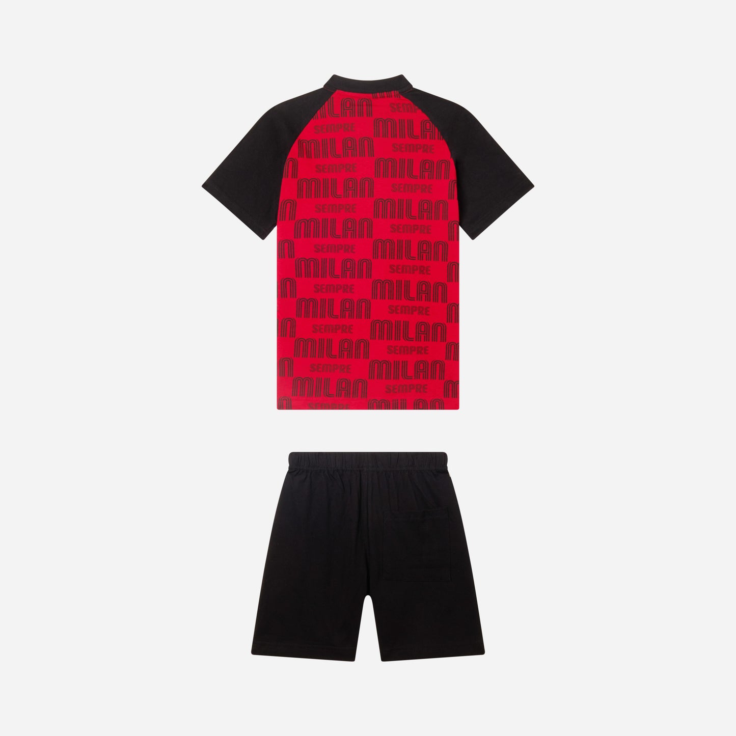 AC MILAN KIDS RED&BLACK PYJAMA WITH LOGOS