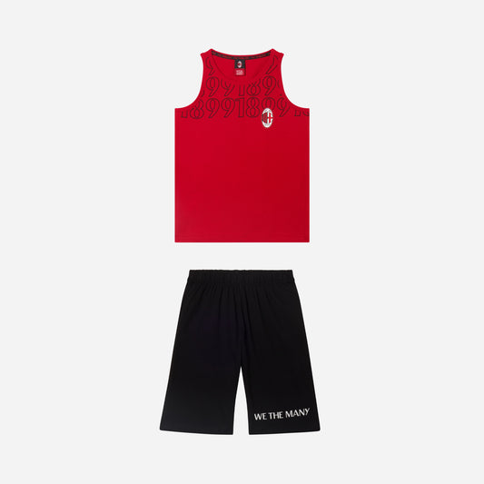 AC MILAN KIDS PYJAMA SHORT SET WITH TANK TOP