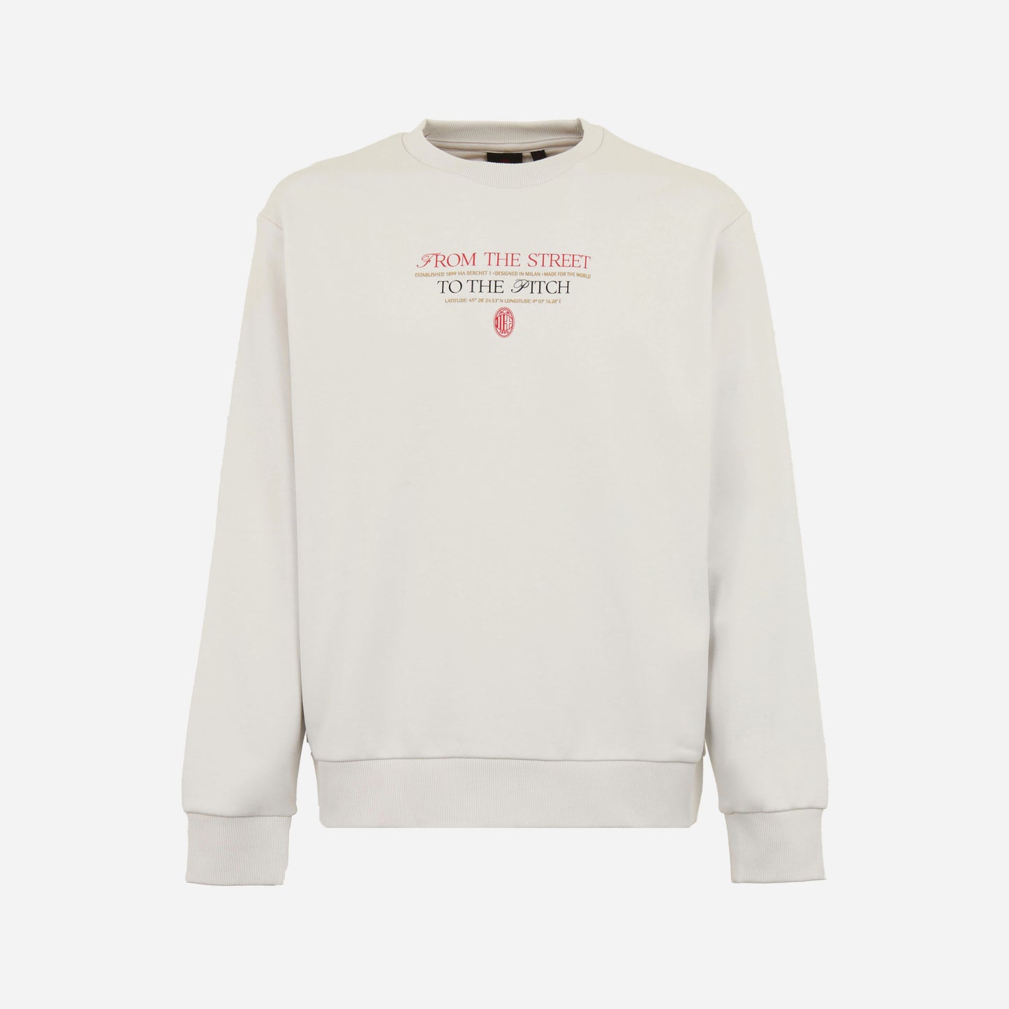 FELPA MILAN CON STAMPA SUL RETRO CITY COLLECTION