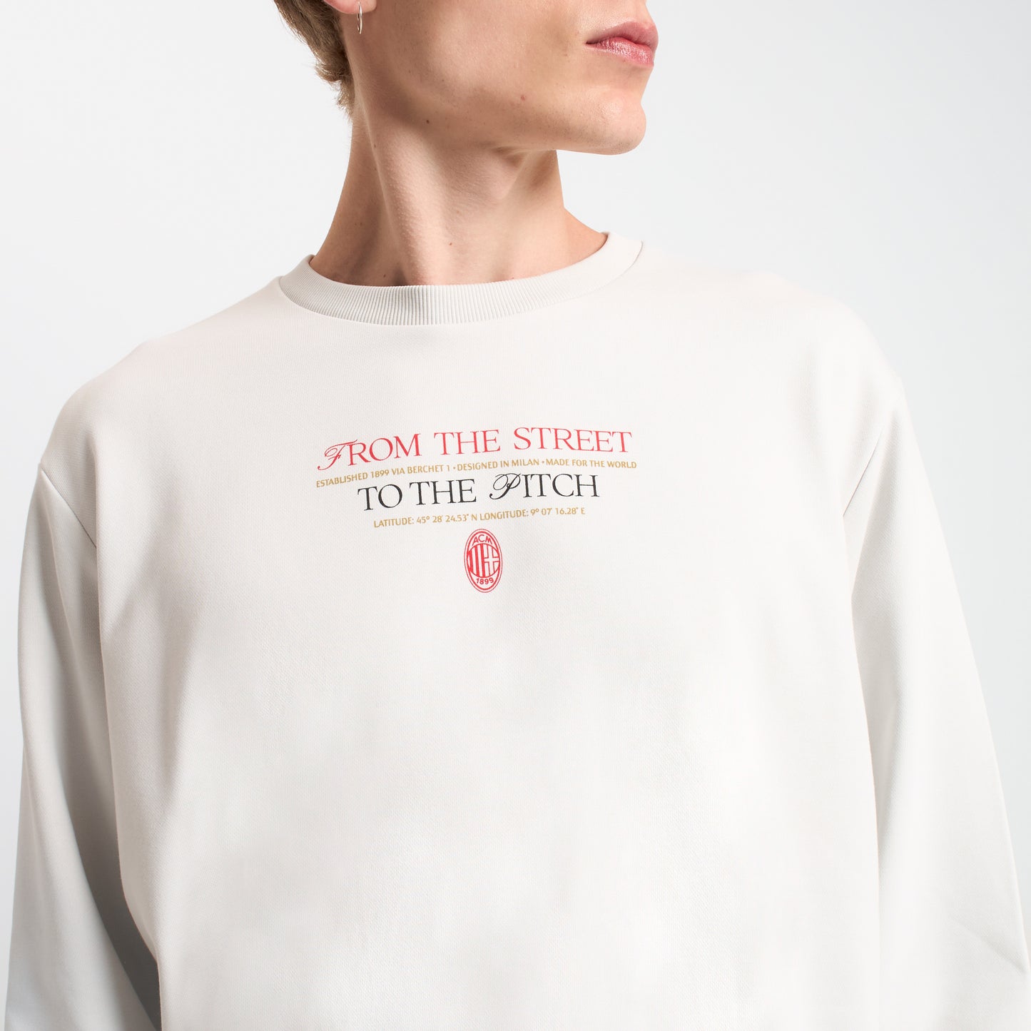 FELPA MILAN CON STAMPA SUL RETRO CITY COLLECTION