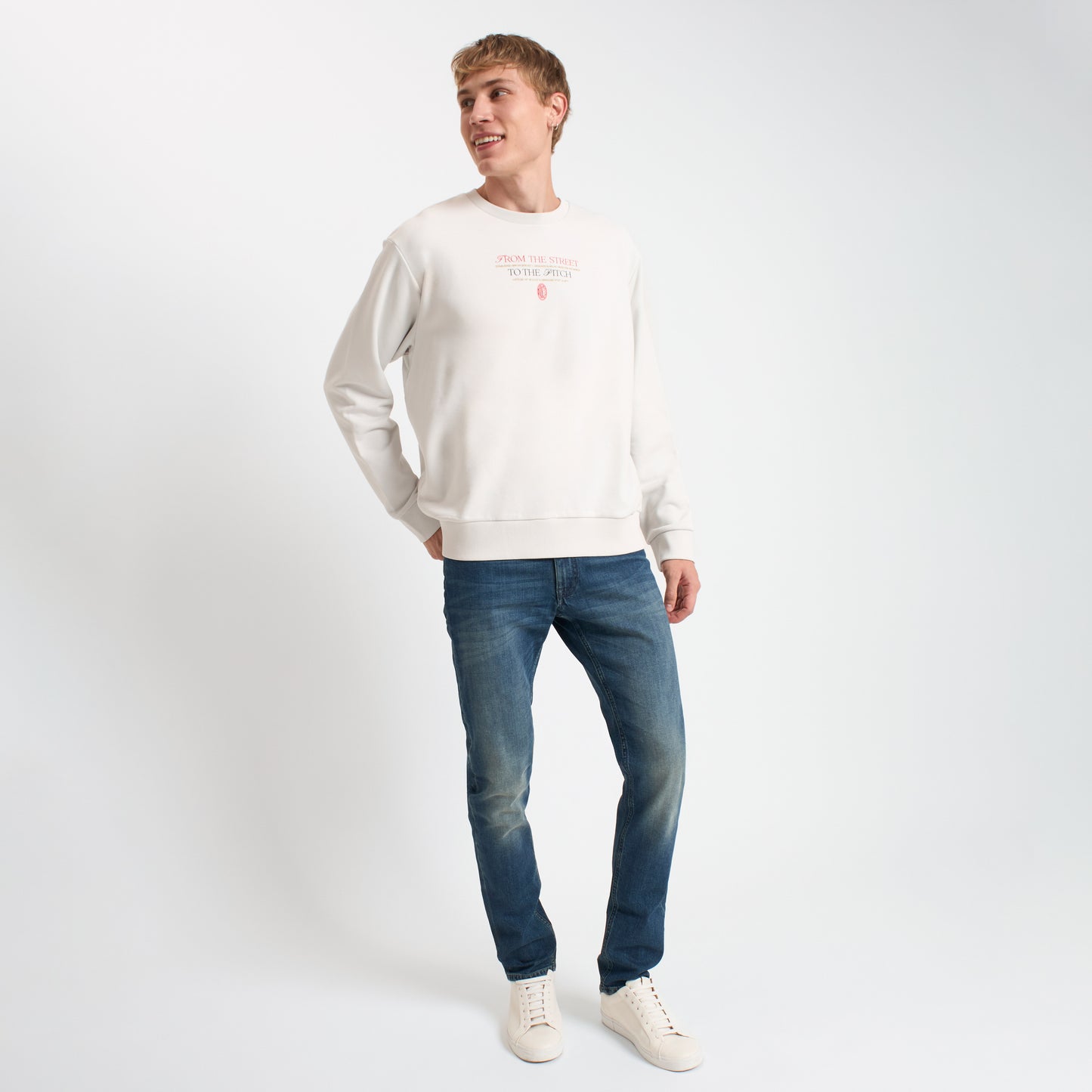 FELPA MILAN CON STAMPA SUL RETRO CITY COLLECTION