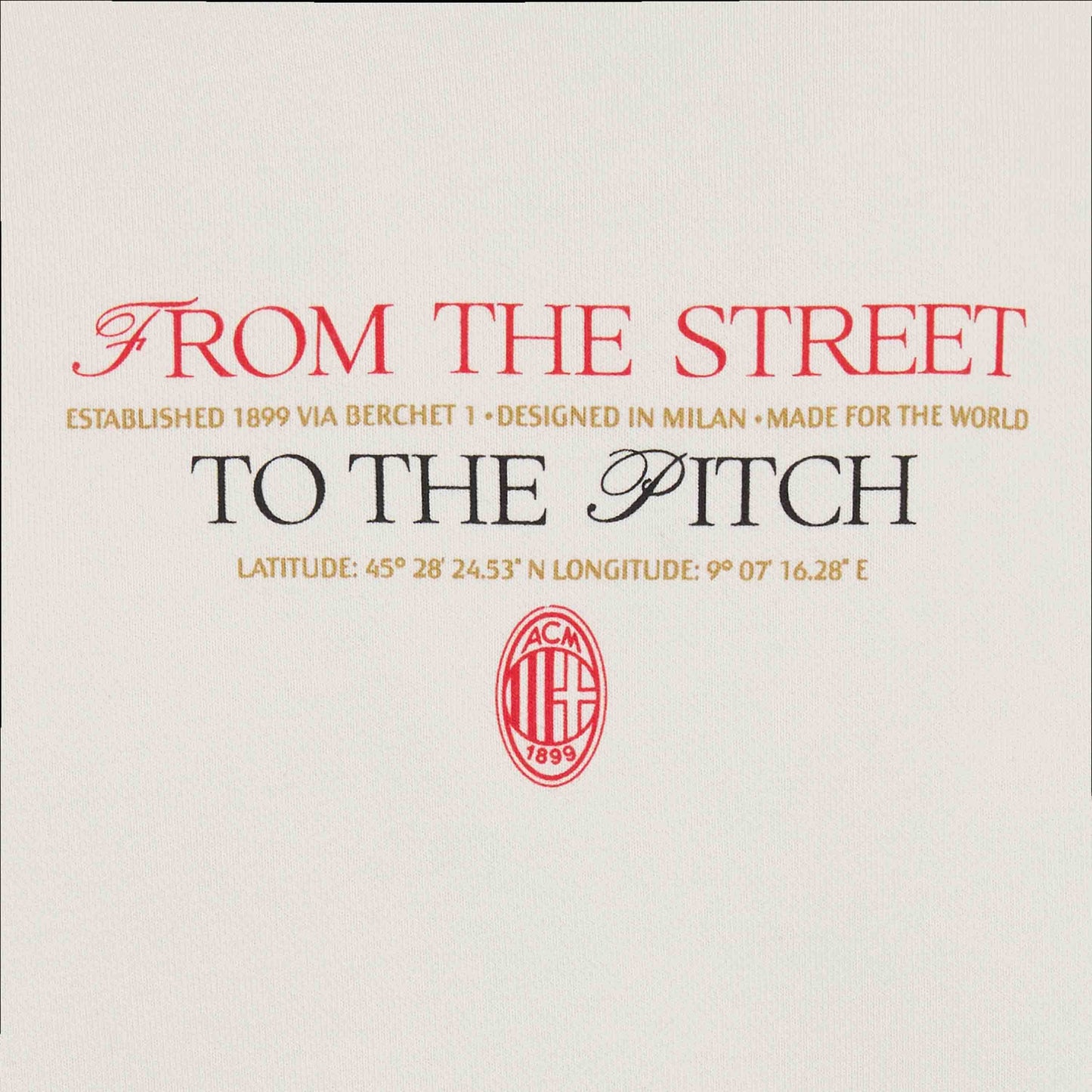 FELPA MILAN CON STAMPA SUL RETRO CITY COLLECTION