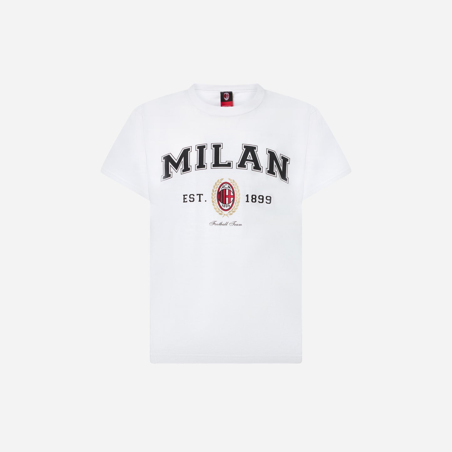 T-SHIRT BIANCA BAMBINO MILAN COLLEGE COLLECTION