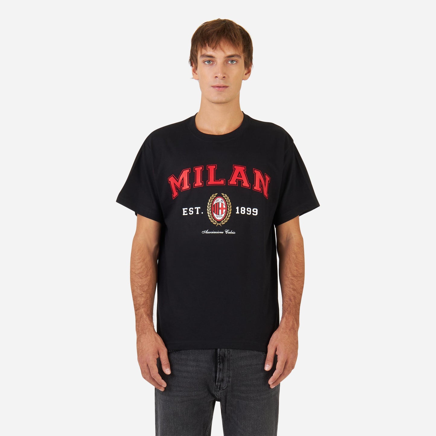 T-SHIRT NERA MILAN COLLEGE
