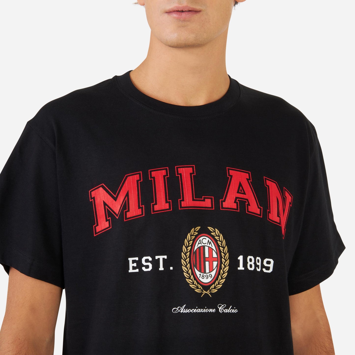 T-SHIRT NERA MILAN COLLEGE