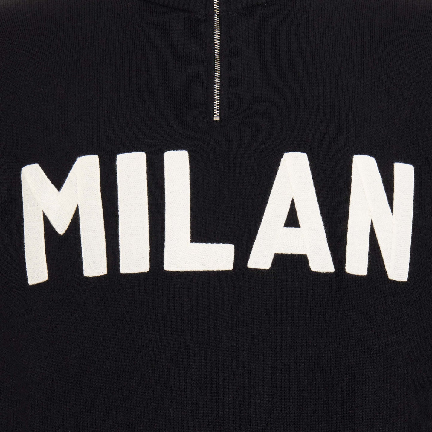 AC MILAN 60S HALF-ZIP SWEATER
