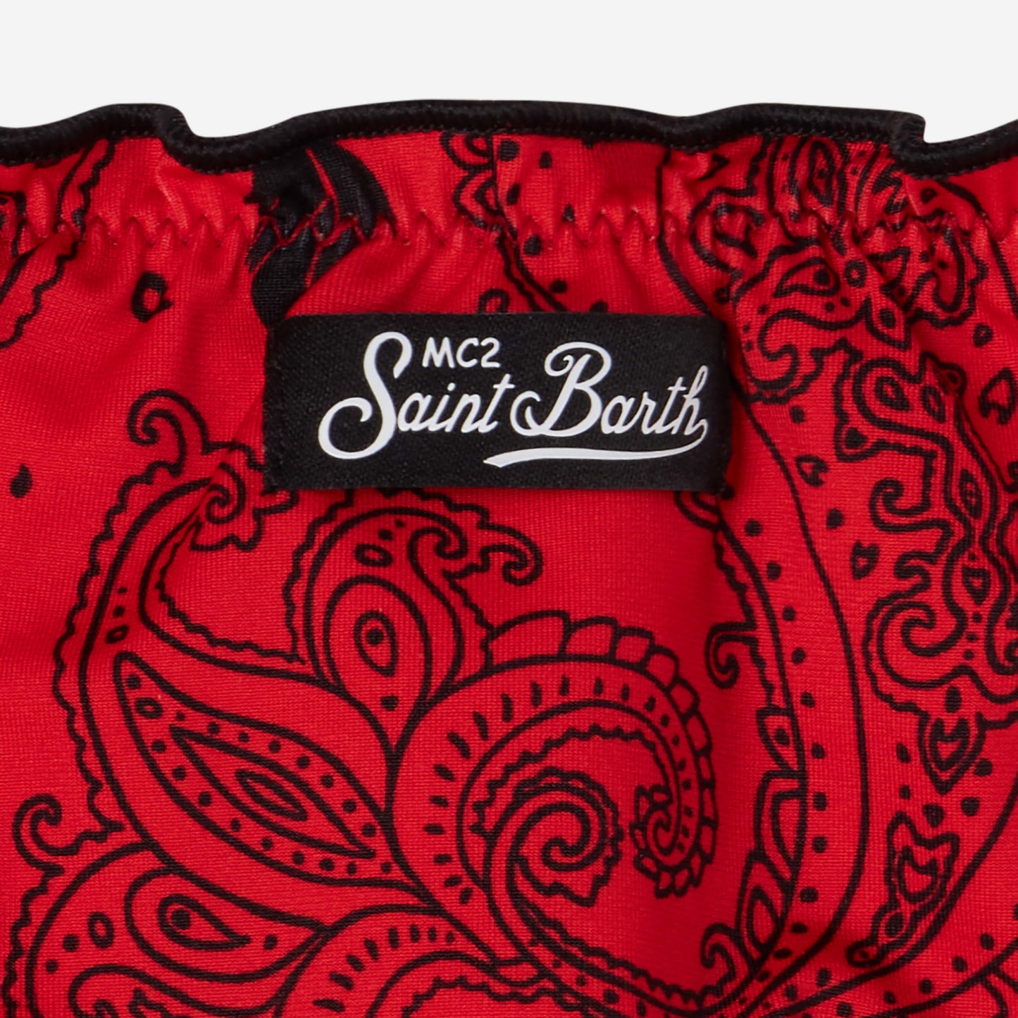 COSTUME BAMBINA BIKINI AC MILAN X MC2 SAINT BARTH CON FANTASIA BANDANA
