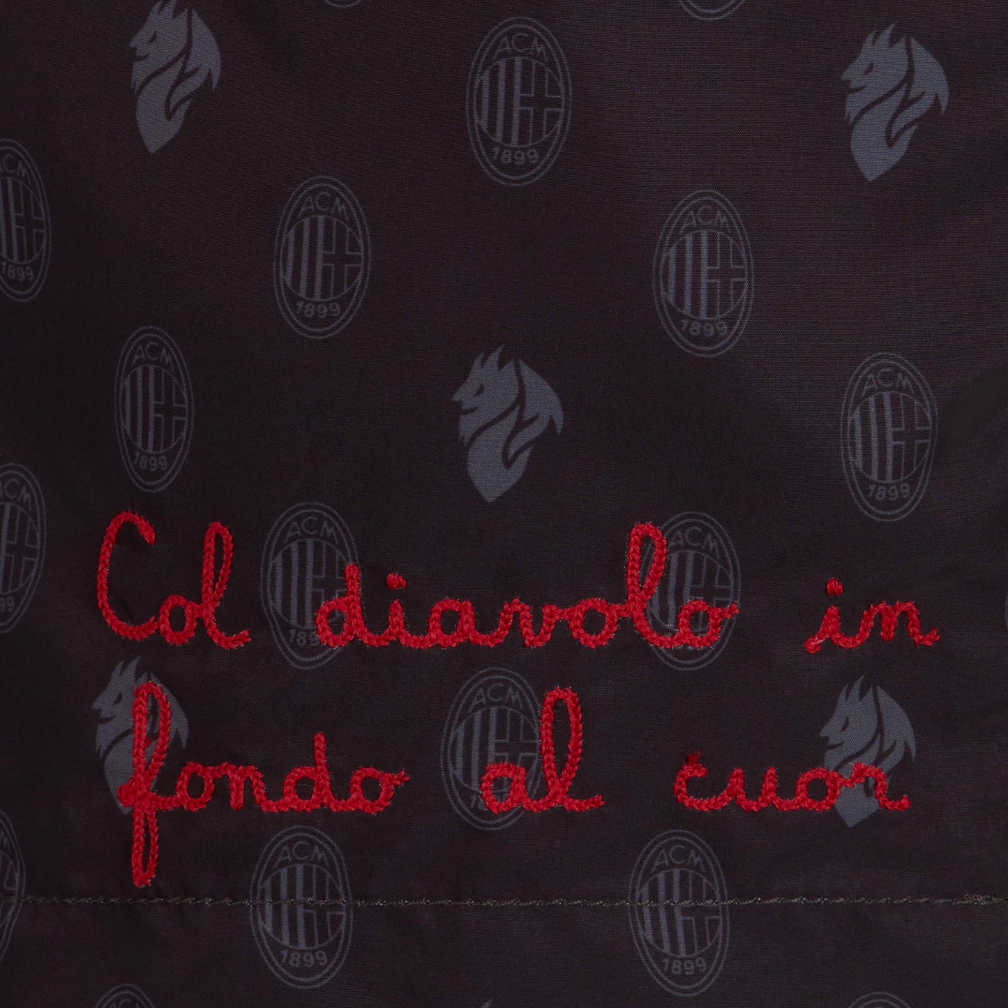 COSTUME AC MILAN X MC2 SAINT BARTH CON PATTERN LOGO