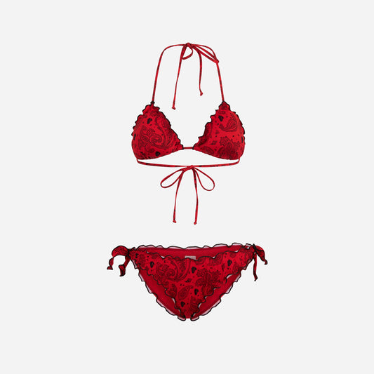 COSTUME BIKINI AC MILAN X MC2 SAINT BARTH CON FANTASIA BANDANA