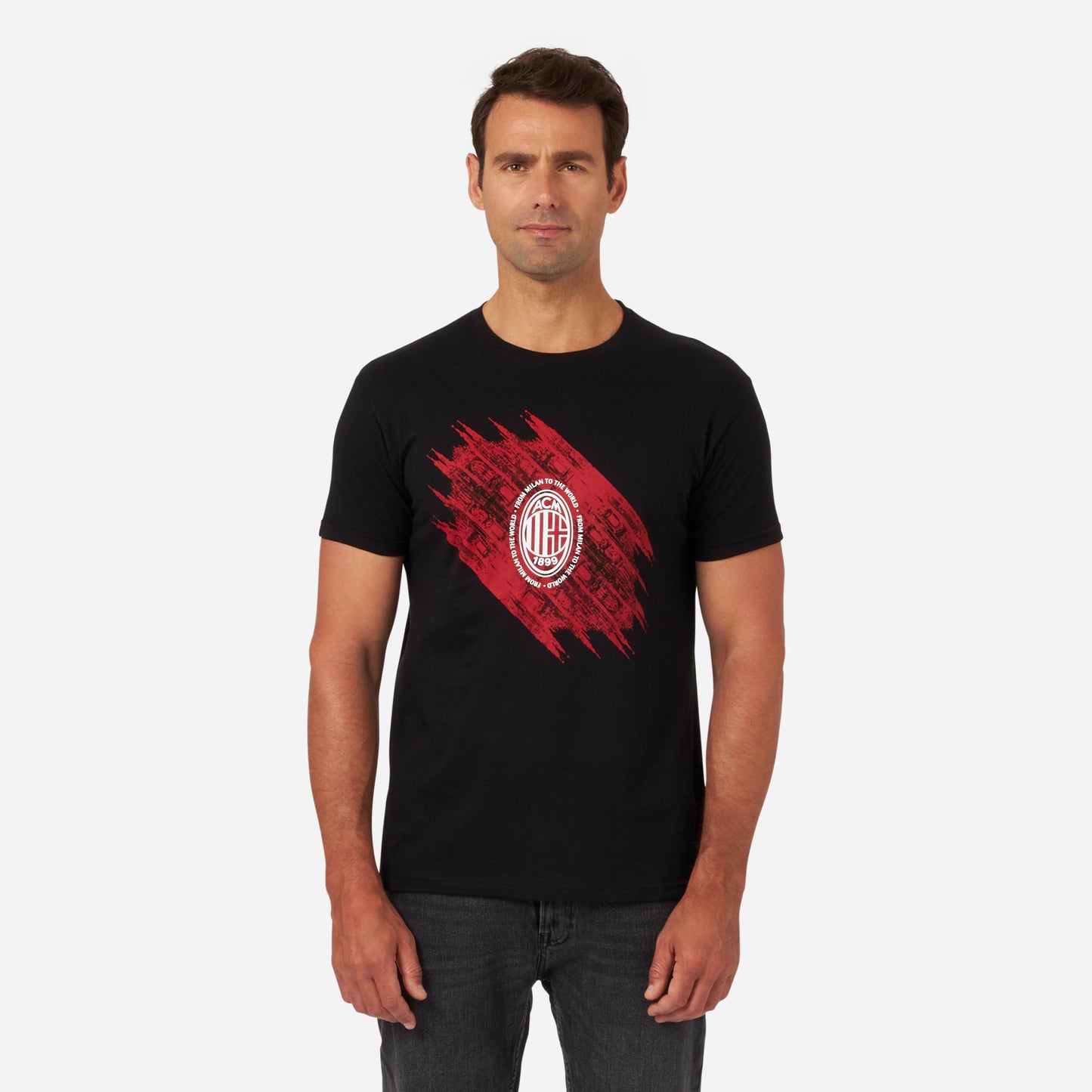 FROM MILAN TO THE WORLD BLACK T-SHIRT