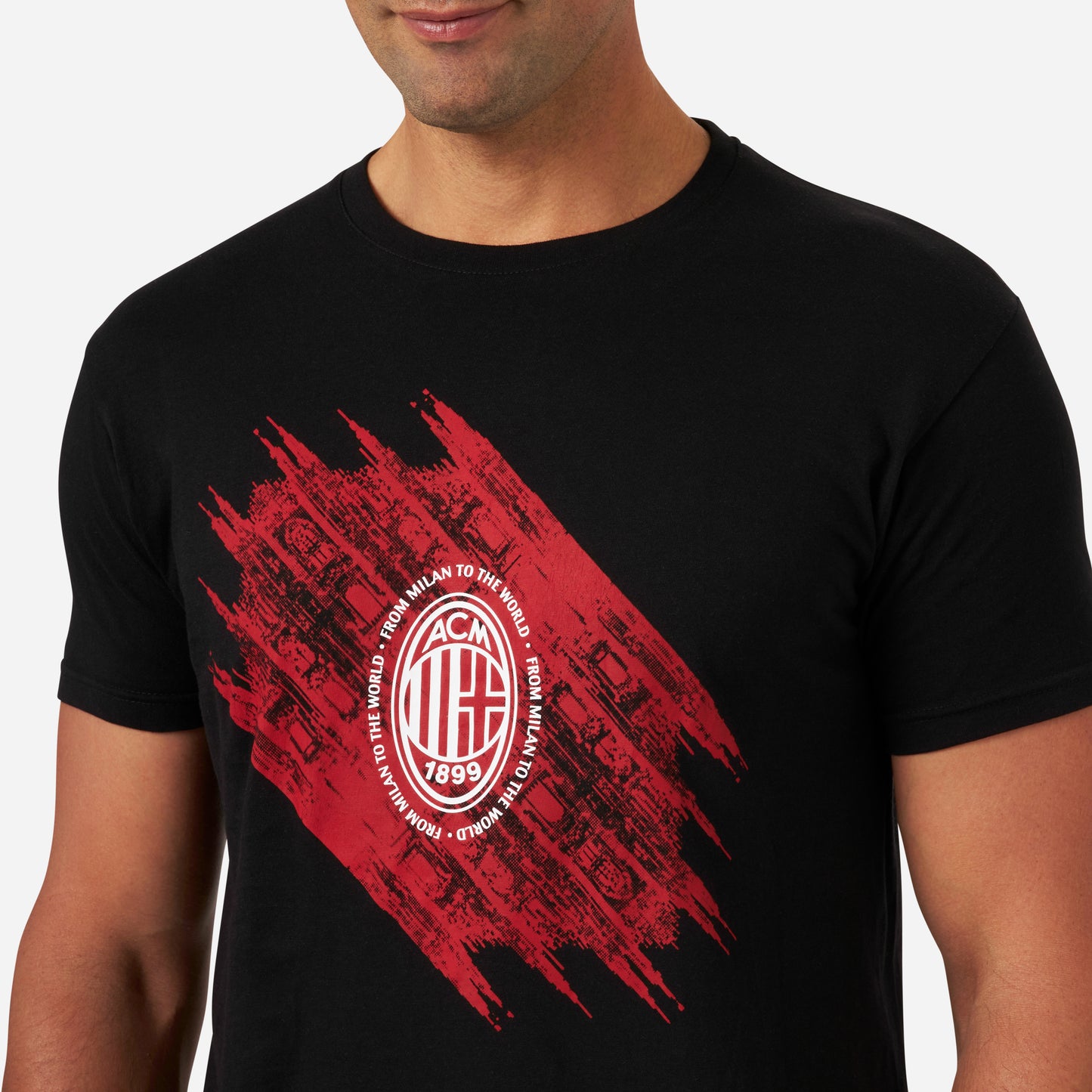FROM MILAN TO THE WORLD BLACK T-SHIRT