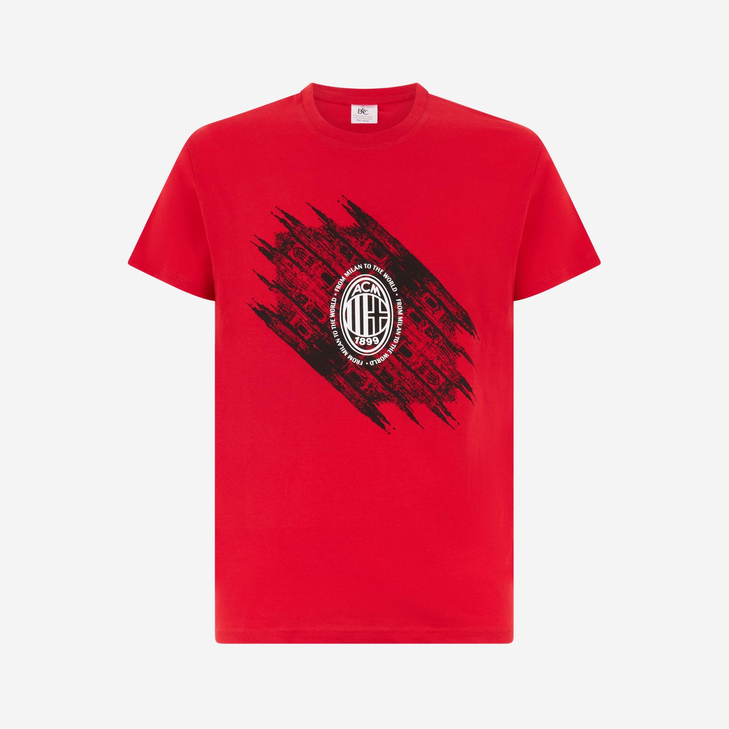 FROM MILAN TO THE WORLD RED T-SHIRT
