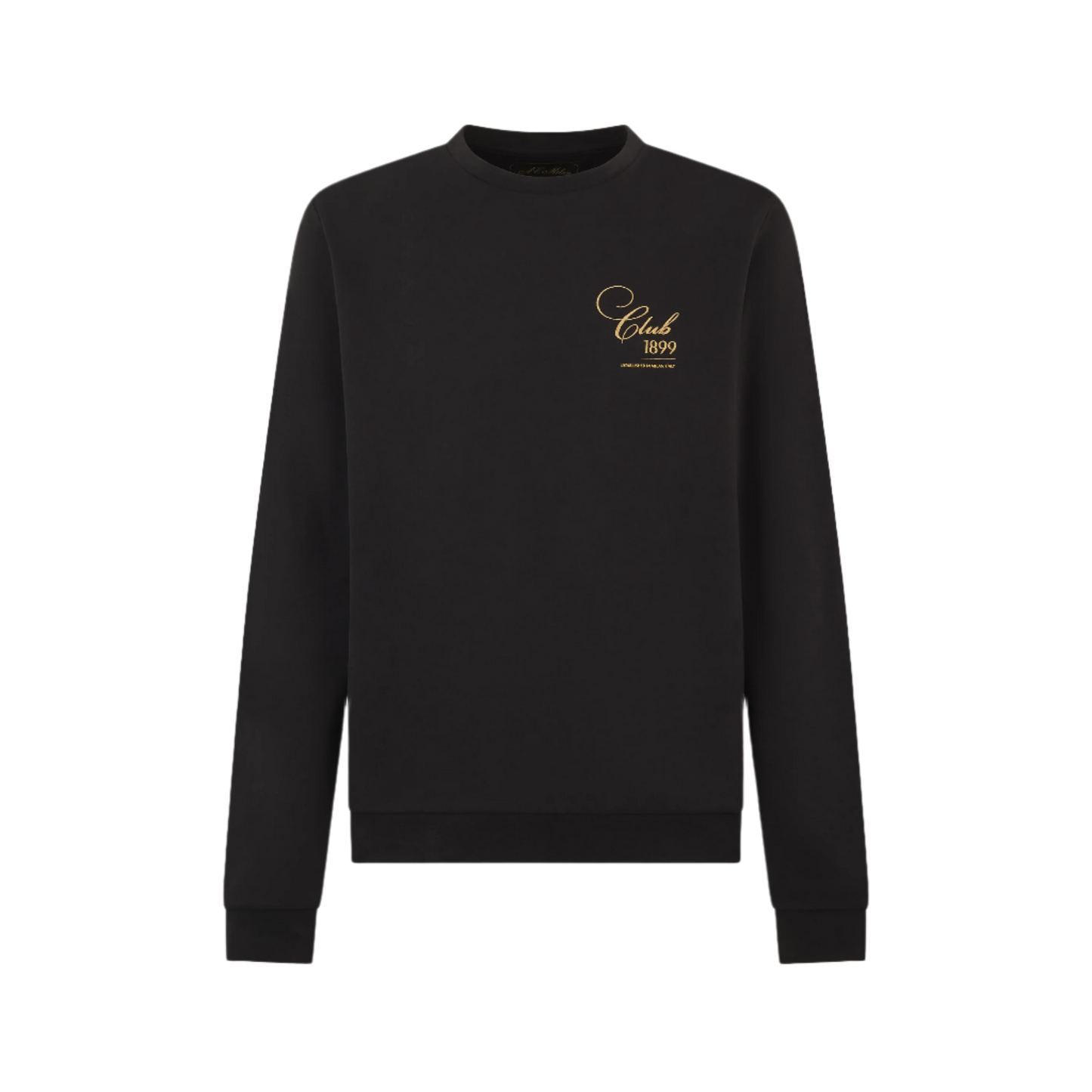 FELPA GIROCOLLO NERA MILAN - CLUB 1899