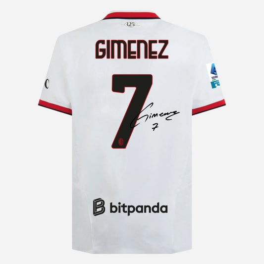 MILAN AWAY 2024/25 JERSEY SIGNED BY GIMENEZ
