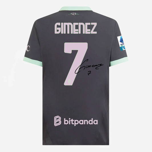 MILAN THIRD 2024/25 JERSEY SIGNED BY GIMENEZ