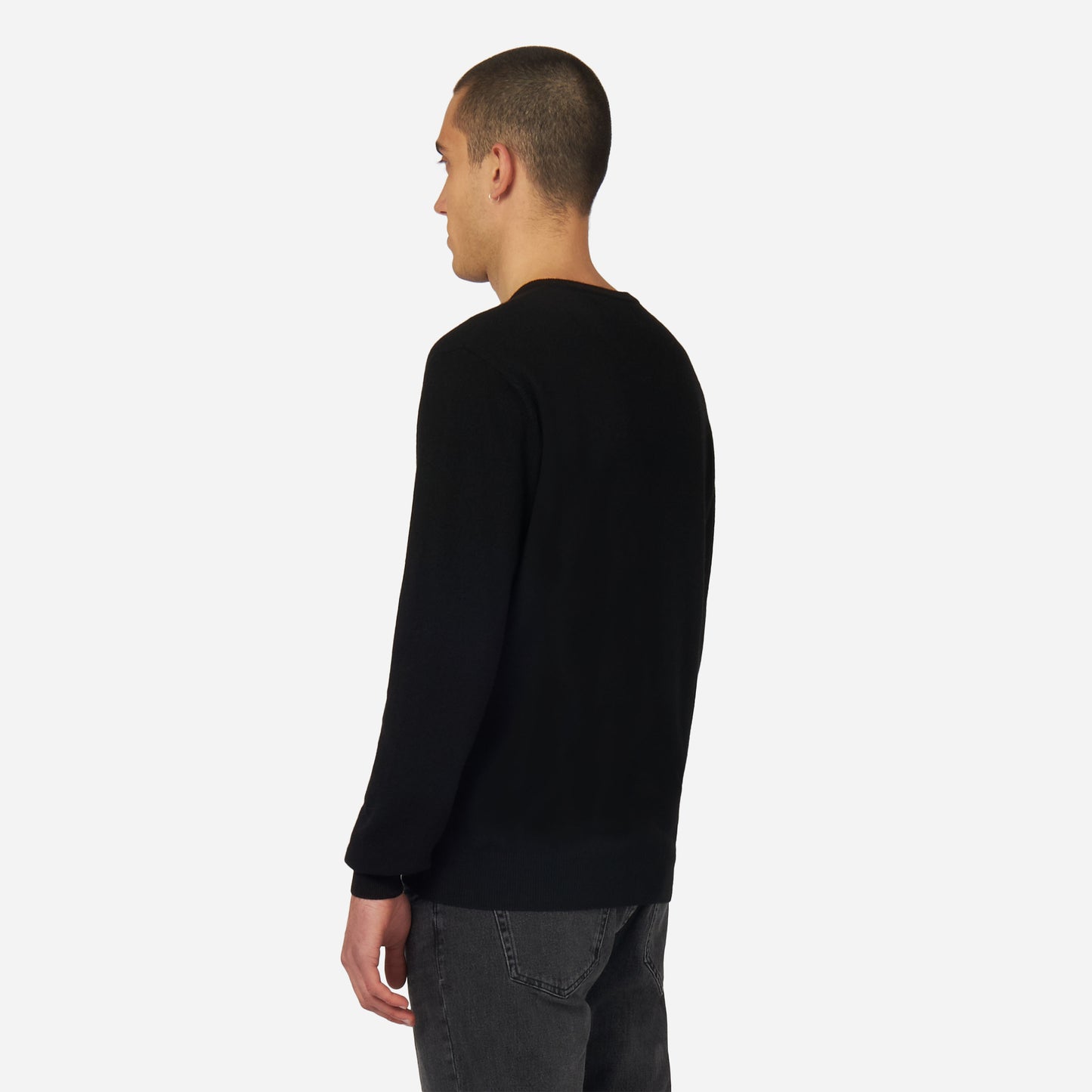 AC MILAN CASHMERE BLEND V NECK GOLD ESSENTIAL COLLECTION