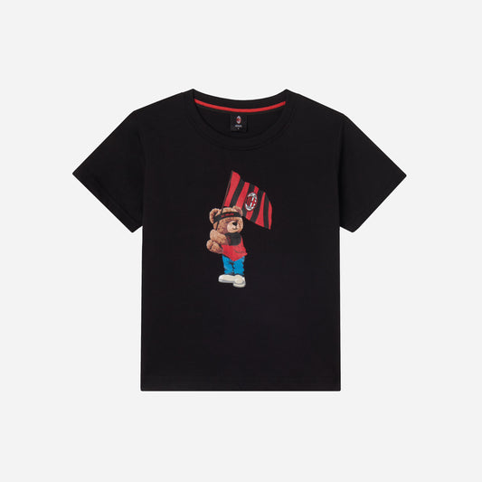 T-SHIRT MILAN BAMBINO NERA TEDDY COLLECTION