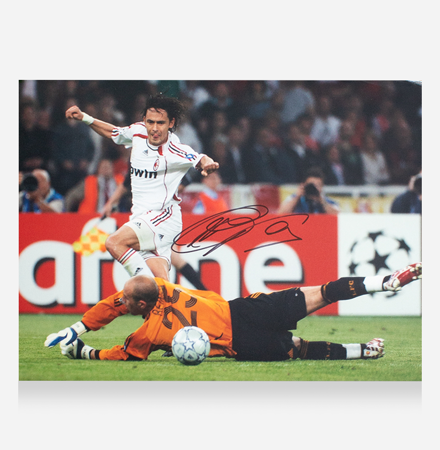 Filippo Inzaghi Official AC Milan Picture Signed and Framed 2007