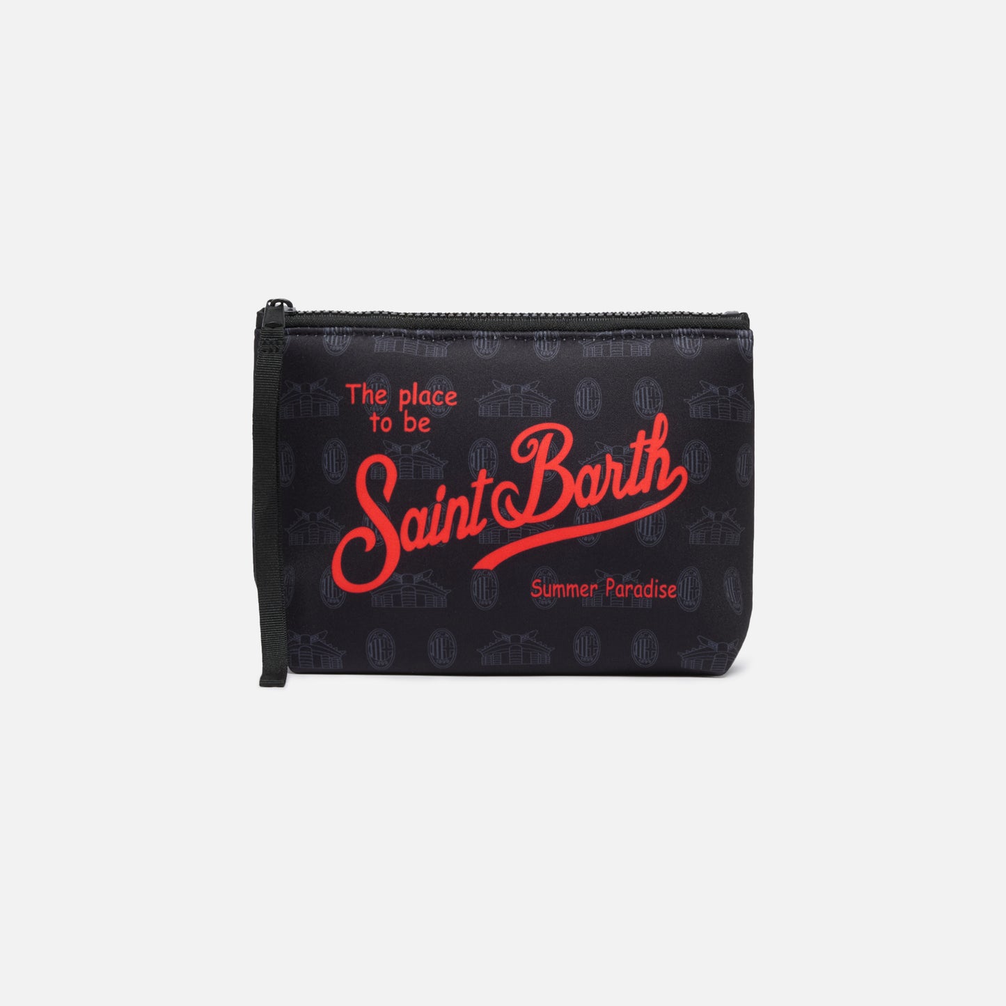 MC2 SAINT BARTH X AC MILAN BLACK POUCH