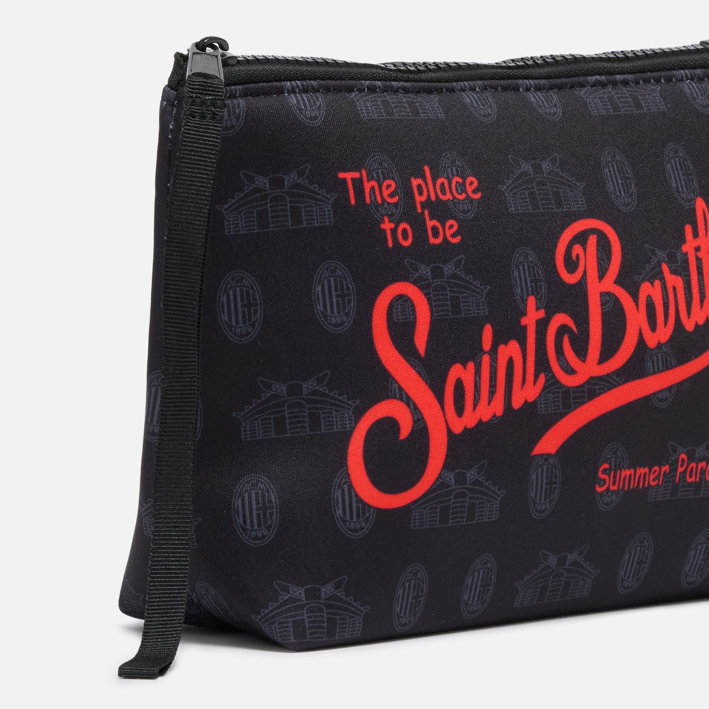 MC2 SAINT BARTH X AC MILAN BLACK POUCH