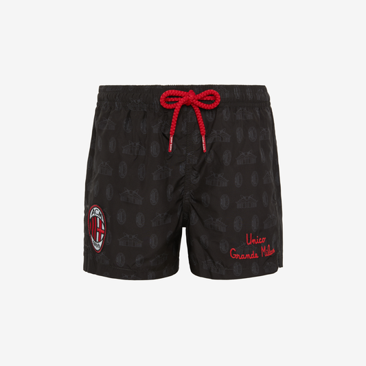 COSTUME BAMBINO MC2 SAINT BARTH X AC MILAN CON PATTERN LOGO E STADIO