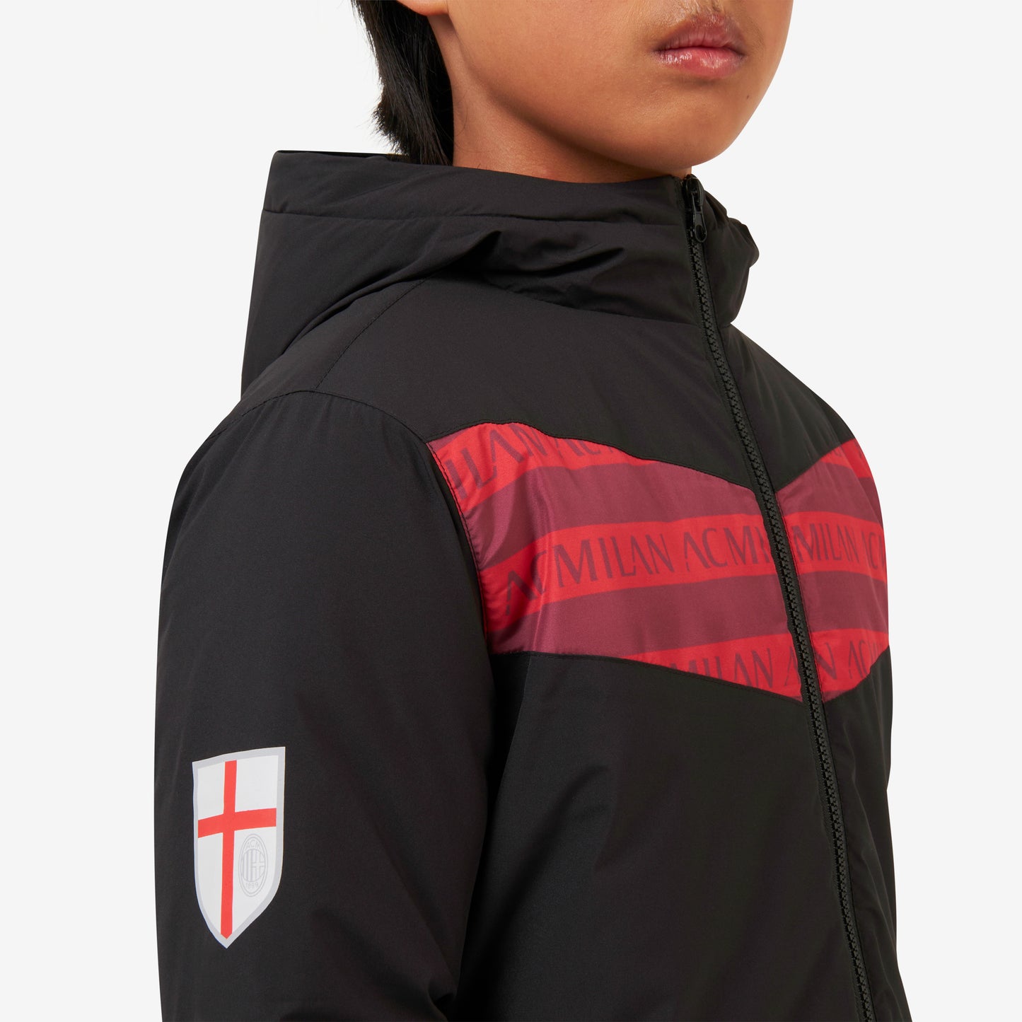 MILAN KIDS’ PADDED JACKET WITH DESIGNS AND LOGO