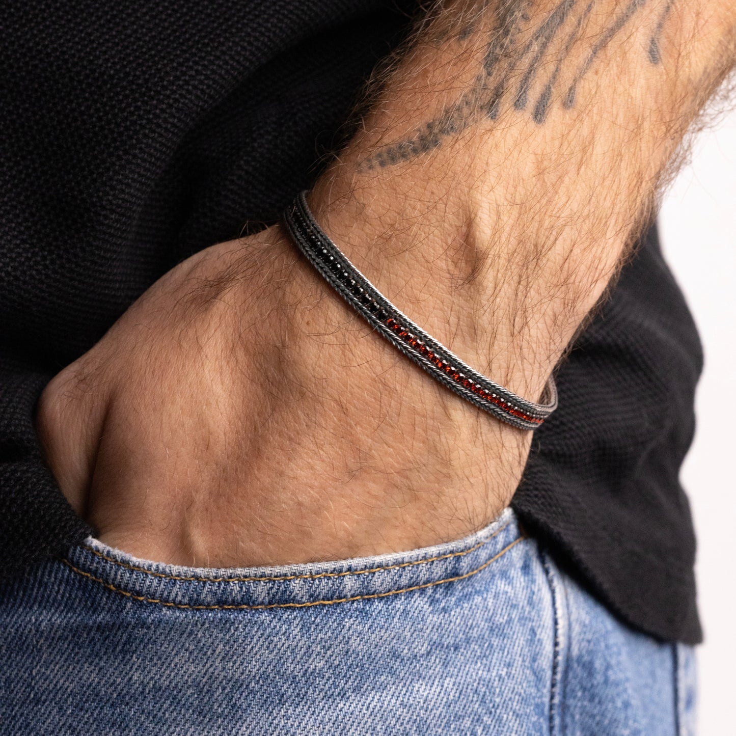 NOVE25 X MILAN – TENNIS BRACELET WITH ZIRCONS