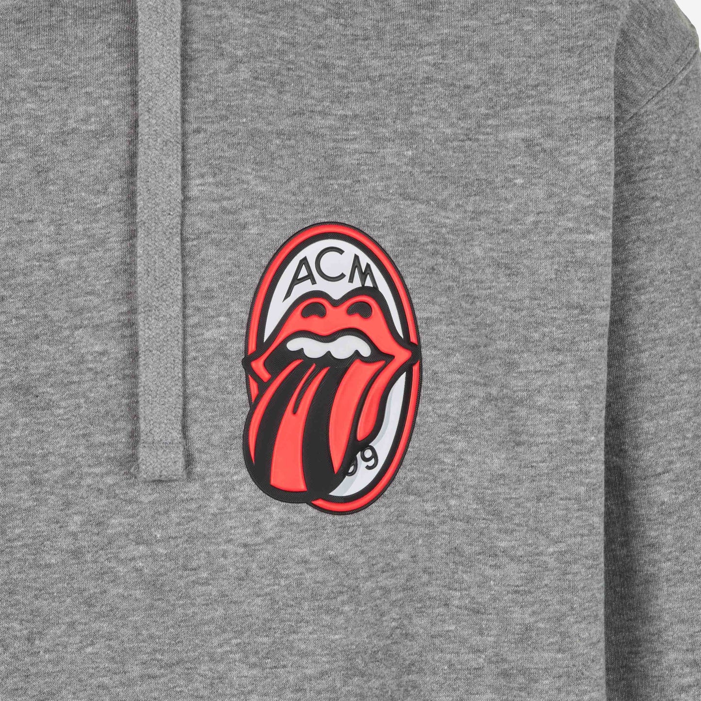 FELPA CON PATCH E RICAMO COLLEZIONE MILAN X THE ROLLING STONES