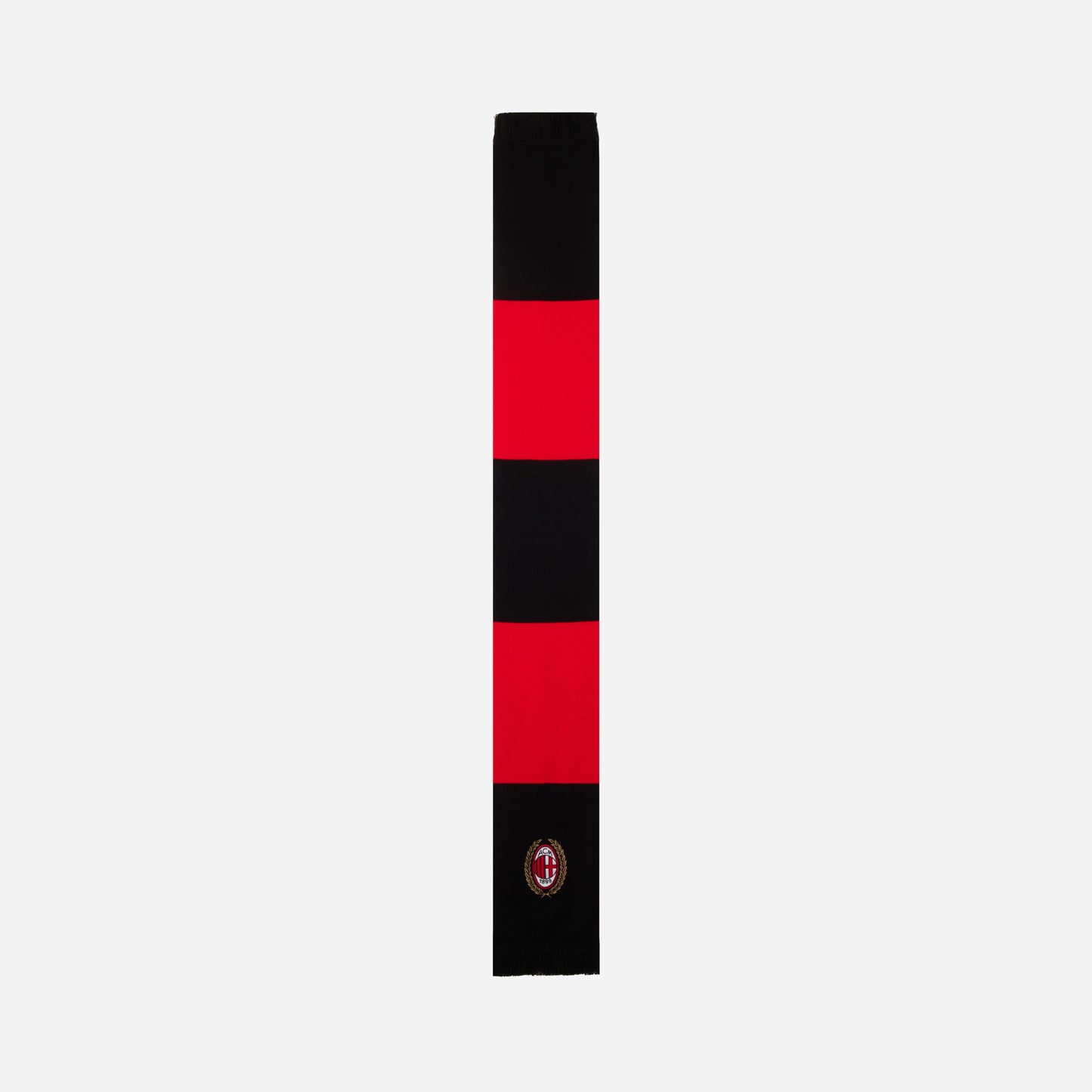 SCIARPA MILAN A RIGHE SPESSE CON LOGO