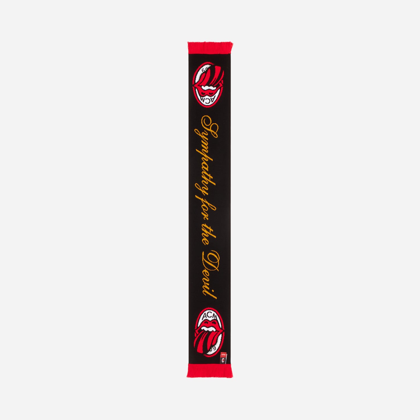 SCIARPA RICAMATA MILAN X THE ROLLING STONES