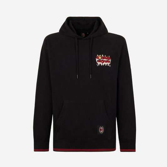 FELPA RICAMATA MILAN COPPA ITALIA RETRO COLLECTION 2003