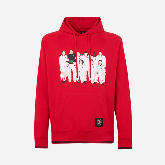 FELPA CON STAMPA MILAN CHAMPIONS RETRO COLLECTION 2003