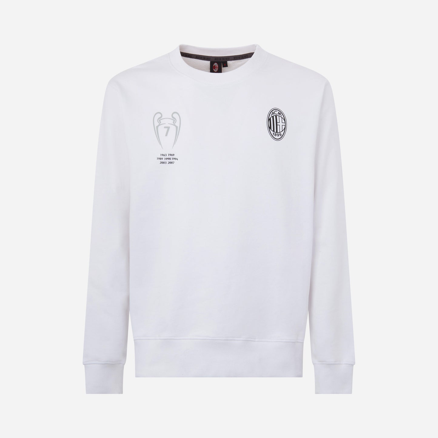 FELPA GIROCOLLO MILAN CON STAMPA CHAMPIONS