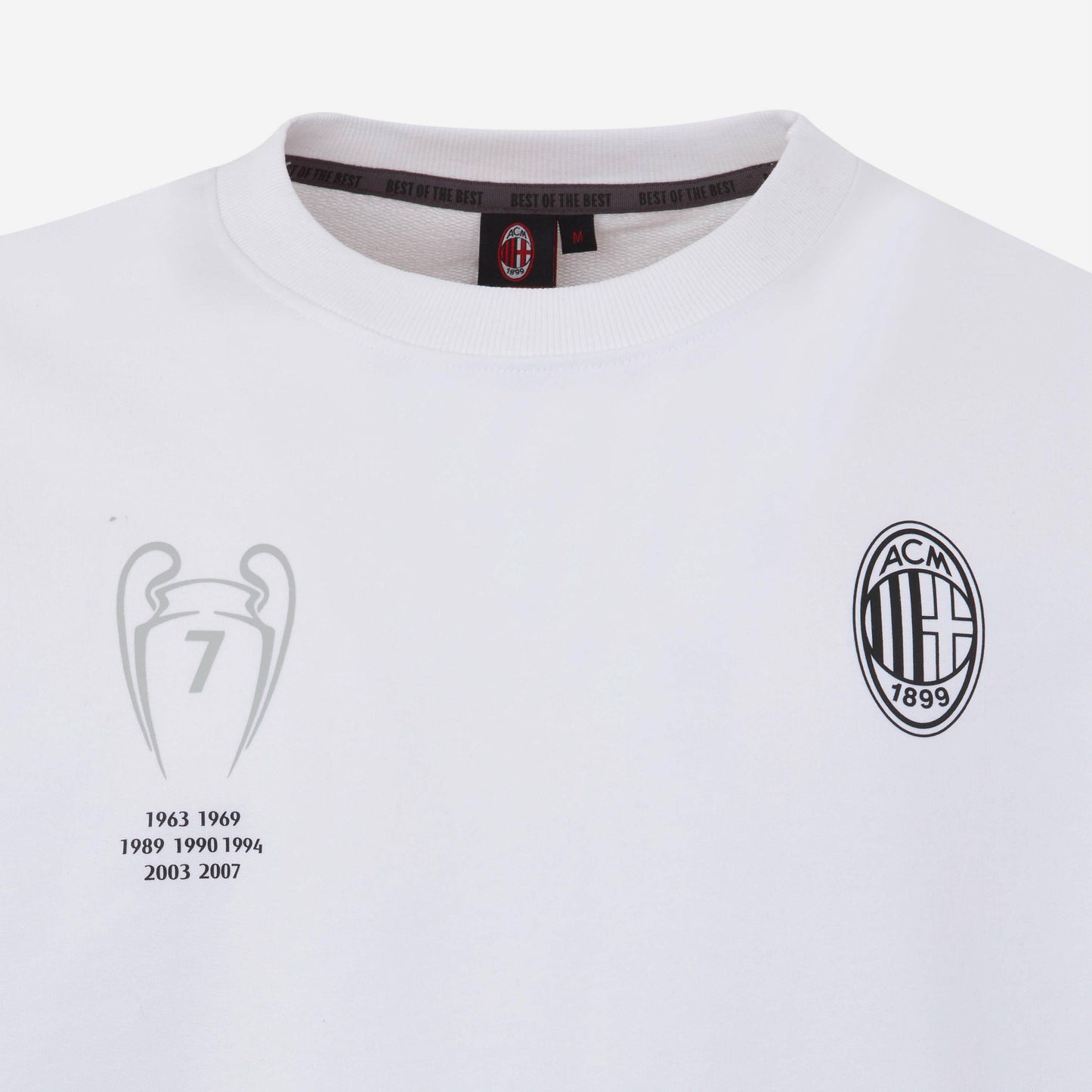 FELPA GIROCOLLO MILAN CON STAMPA CHAMPIONS