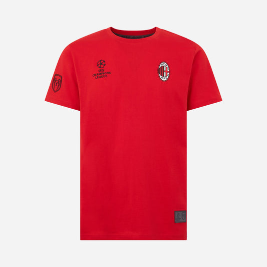 T-SHIRT MILAN CON STAMPA CHAMPIONS LEAGUE