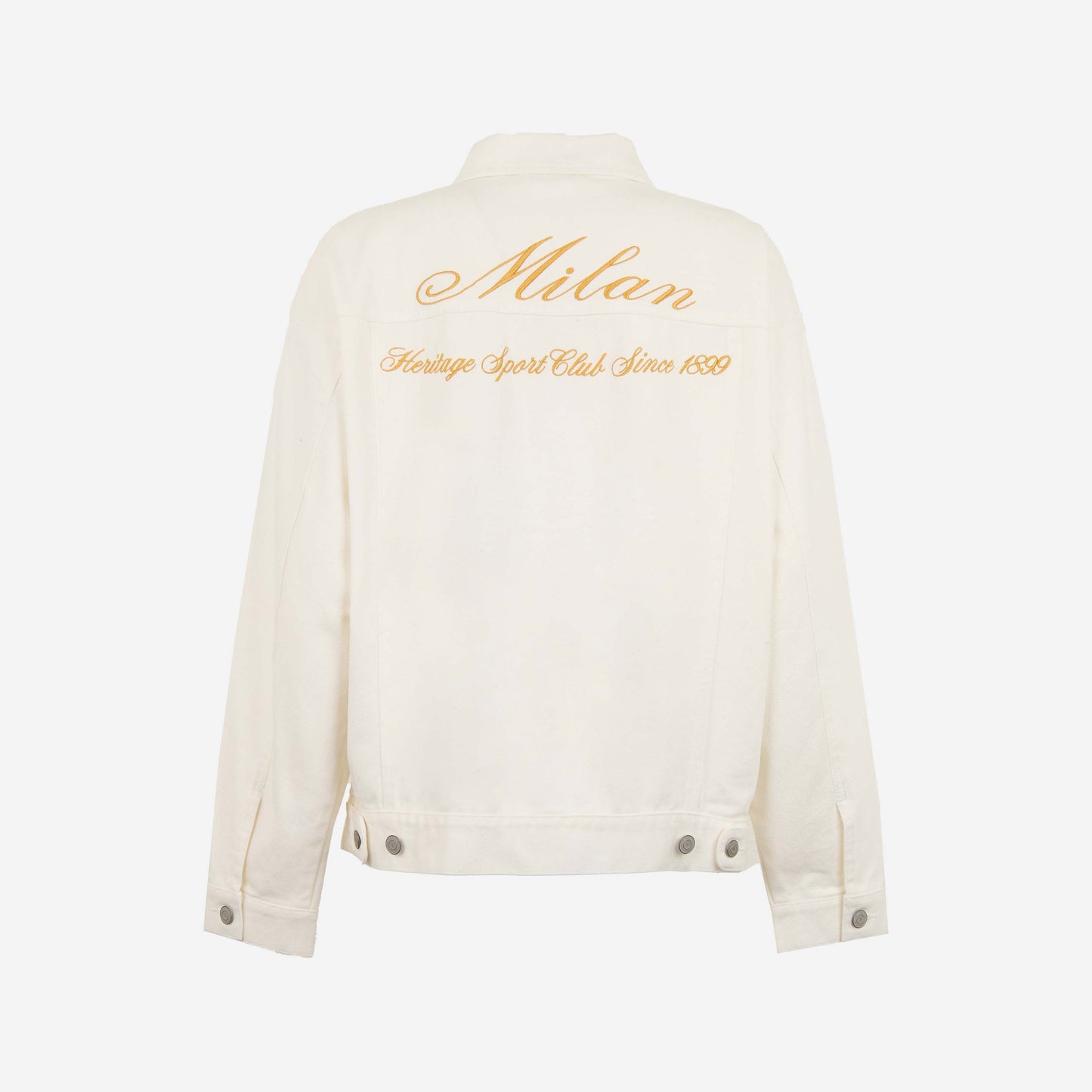 GIACCA DI JEANS MILAN BIANCA DONNA CON RICAMO